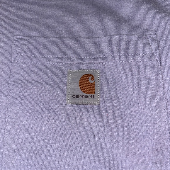 Carhartt Women’s Purple Pocket T-Shirt Loose Fit - Picture 4 of 4